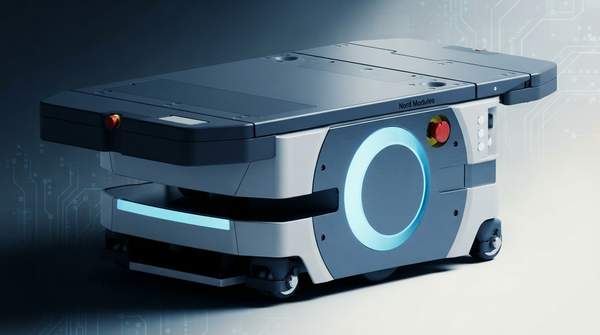 Editorial illustration for Omron Unveils Faster, Higher-Payload LD-150 and LD-300 Mobile Robots