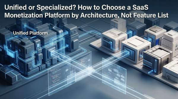Editorial illustration for Unified or Specialized? How to Choose a SaaS Monetization Platform by Architecture, Not Feature List